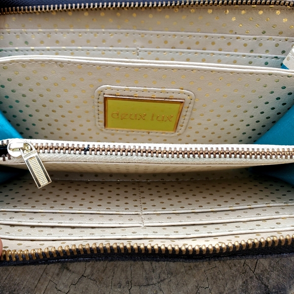 deux lux faux leather zip wallet - Picture 3 of 3